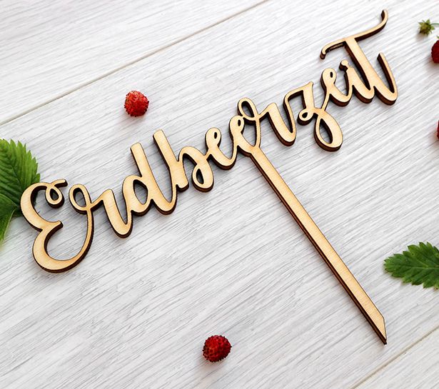 Erdbeerzeit Caketopper Erdbeerzeit Caketopper